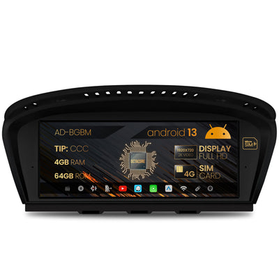 Navigatie BMW Seria 5 E60/E61, M5 (2003-2008), Varianta CCC, Android 13, BM-Octacore / 4GB RAM + 64GB ROM, 8.8" Inch - AD-BGBME884CCC60