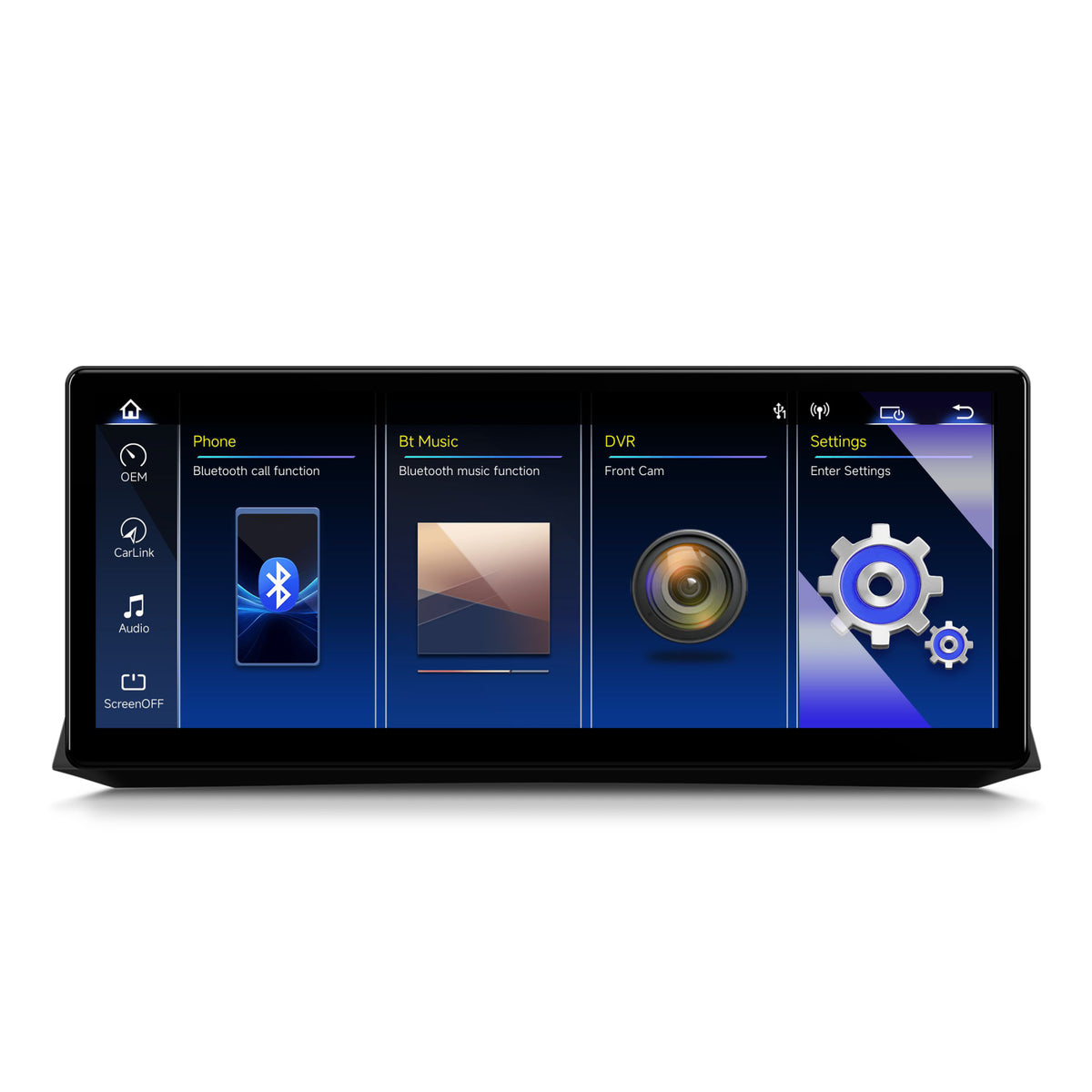 Navigatie BMW Seria 5 E60/E61, M5 (2003-2010), Linux OS & OEM, Varianta CIC, CarPlay & Android Auto Wireless, MirrorLink, Camera AHD, 12.3 Inch - AD-BGBMLNX12CI+AD-BGRKITBM001