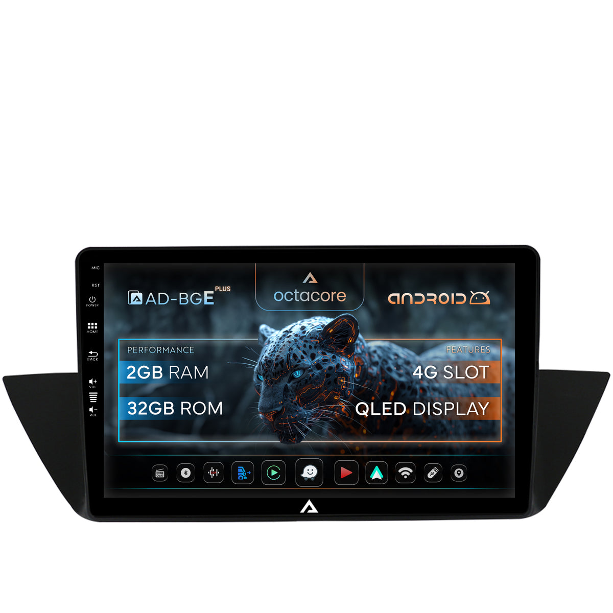 Navigatie BMW X1 (2009-2015), Android, E-Octacore / 2GB RAM + 32GB ROM, 10.1 Inch - AD-BGE10002+AD-BGRKIT394