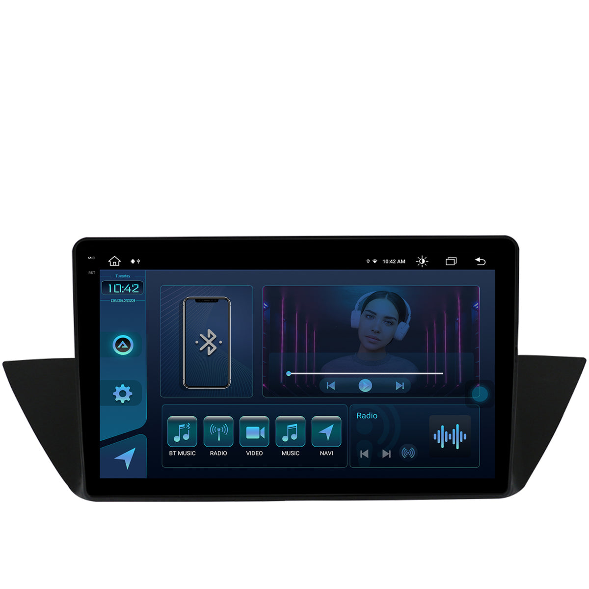 Navigatie BMW X1 (2009-2015), Android, X-Octacore / 8GB RAM + 256GB ROM, 10.36 Inch - AD-BGX10008+AD-BGRKIT394