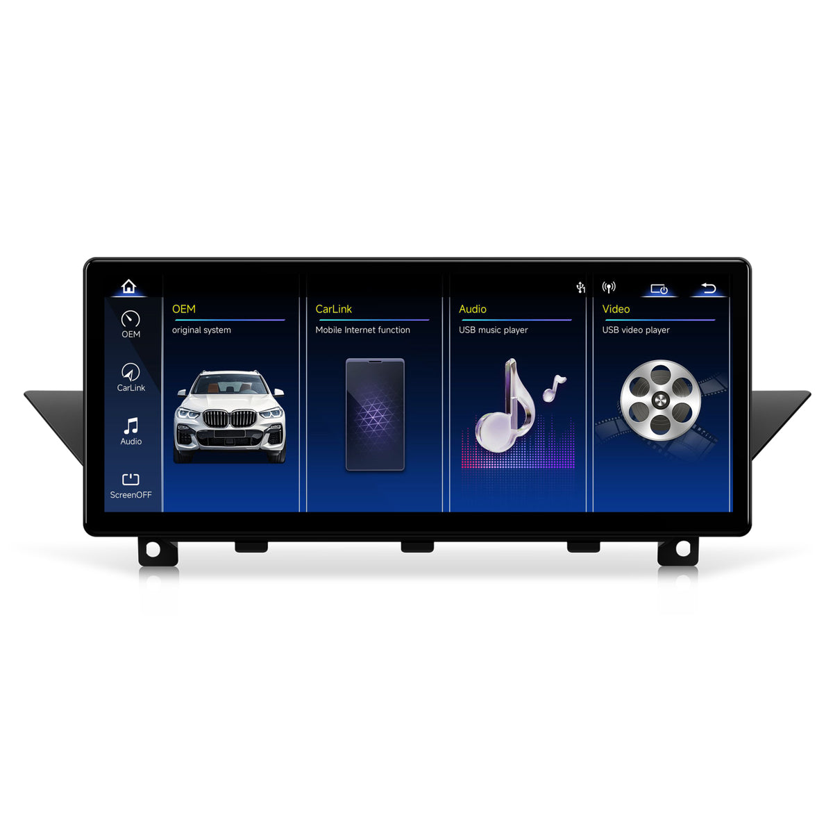 Navigatie BMW X1 E84 (2009-2015), Linux OS & OEM, Varianta CIC, CarPlay & Android Auto Wireless, MirrorLink, Camera AHD, 12.3 Inch - AD-BGBMLNX12CI+AD-BGRKITBM004