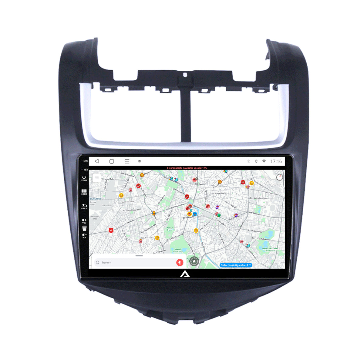 Navigatie Chevrolet Aveo (2014-2017), Android, A-Octacore / 4GB RAM + 64GB ROM, 9 Inch - AD-BGA9004+AD-BGRKIT234