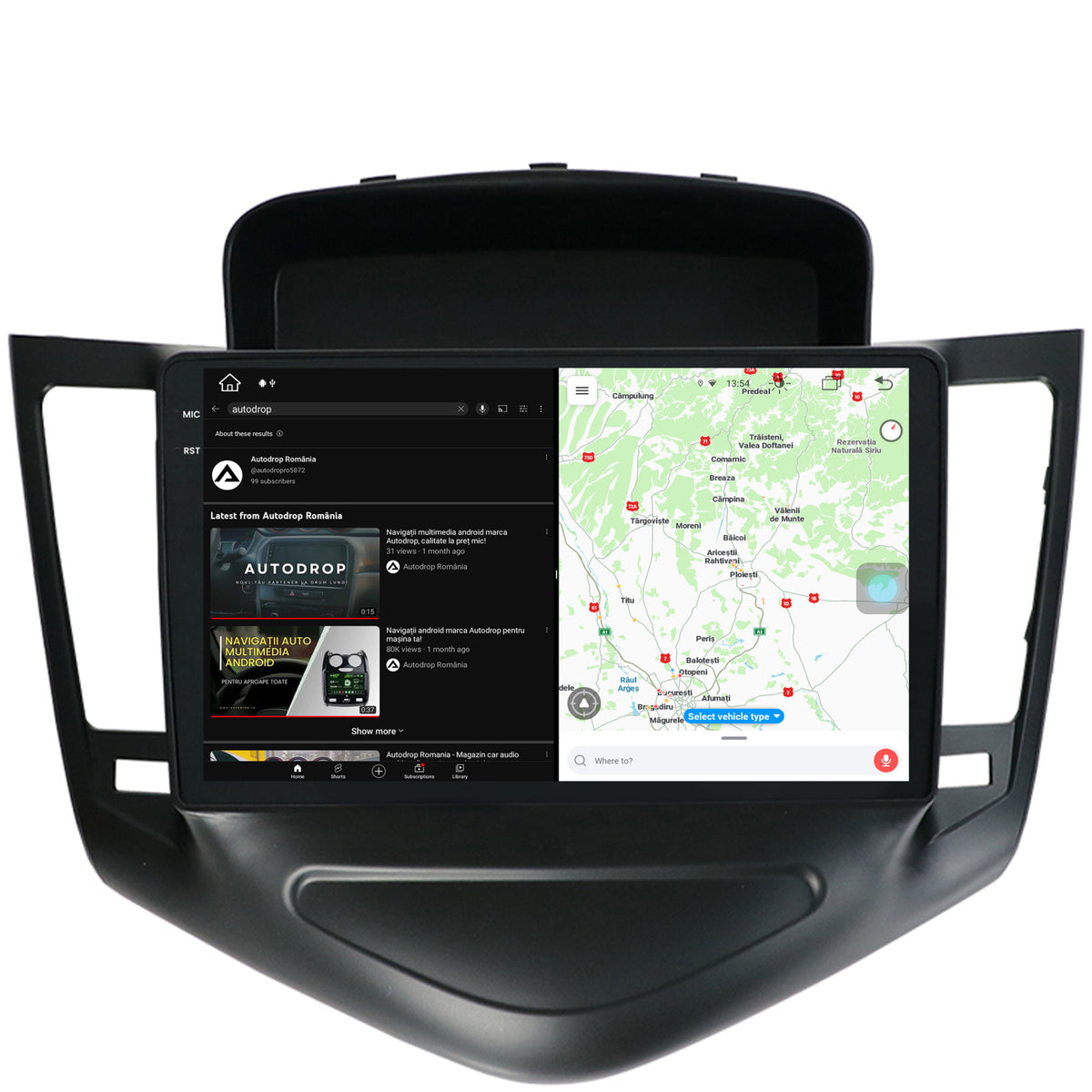 Navigatie Chevrolet Cruze (2008-2014), Android, X-Octacore / 8GB RAM + 256GB ROM, 9.5 Inch - AD-BGX9008+AD-BGRKIT237