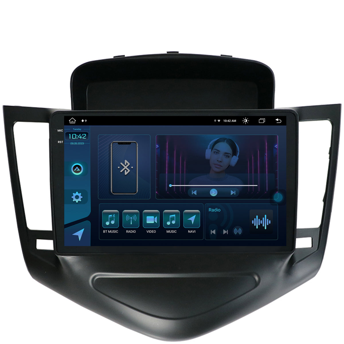 Navigatie Chevrolet Cruze (2008-2014), Android, X-Octacore / 8GB RAM + 256GB ROM, 9.5 Inch - AD-BGX9008+AD-BGRKIT237