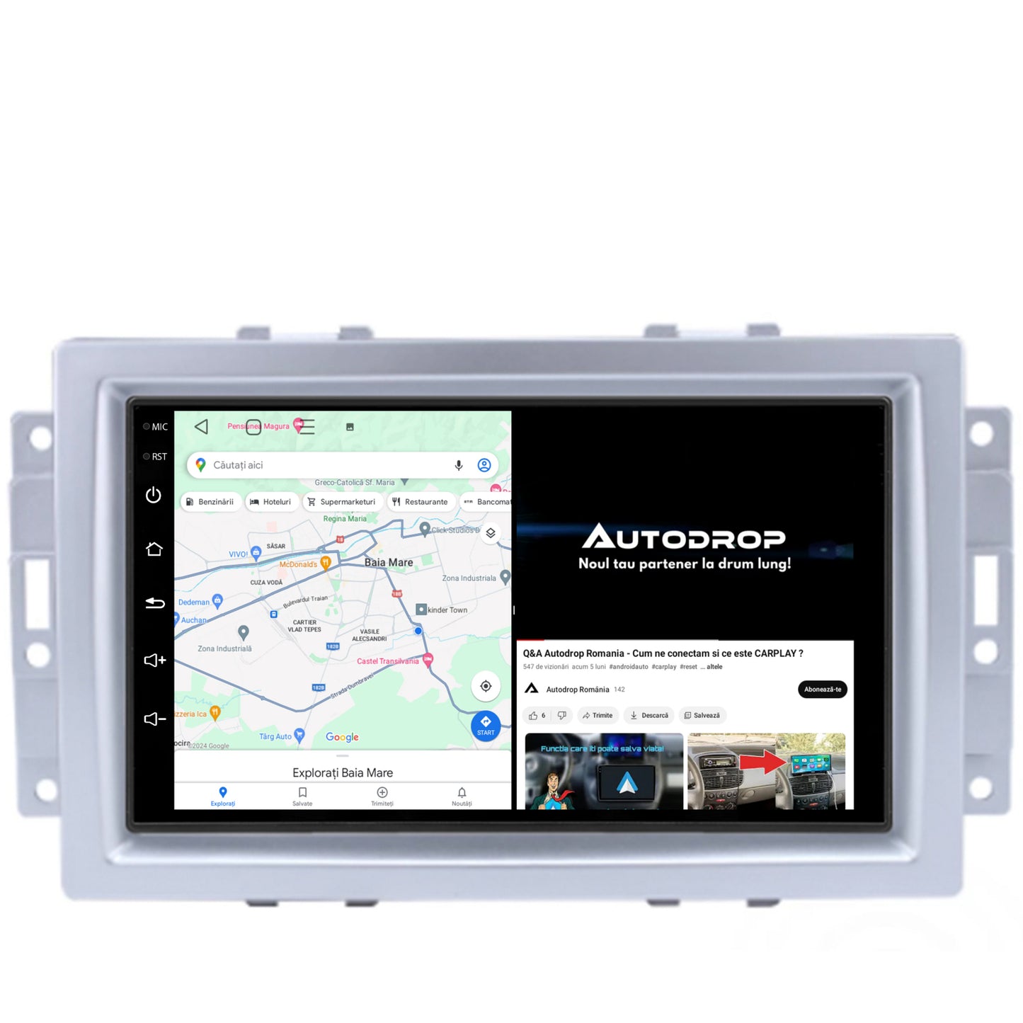 Navigatie Chrysler 300C (2004-2011), Android, P-Octacore / 2GB RAM + 32GB ROM, 7 Inch - AD-BGP1002+AD-BGRCR004