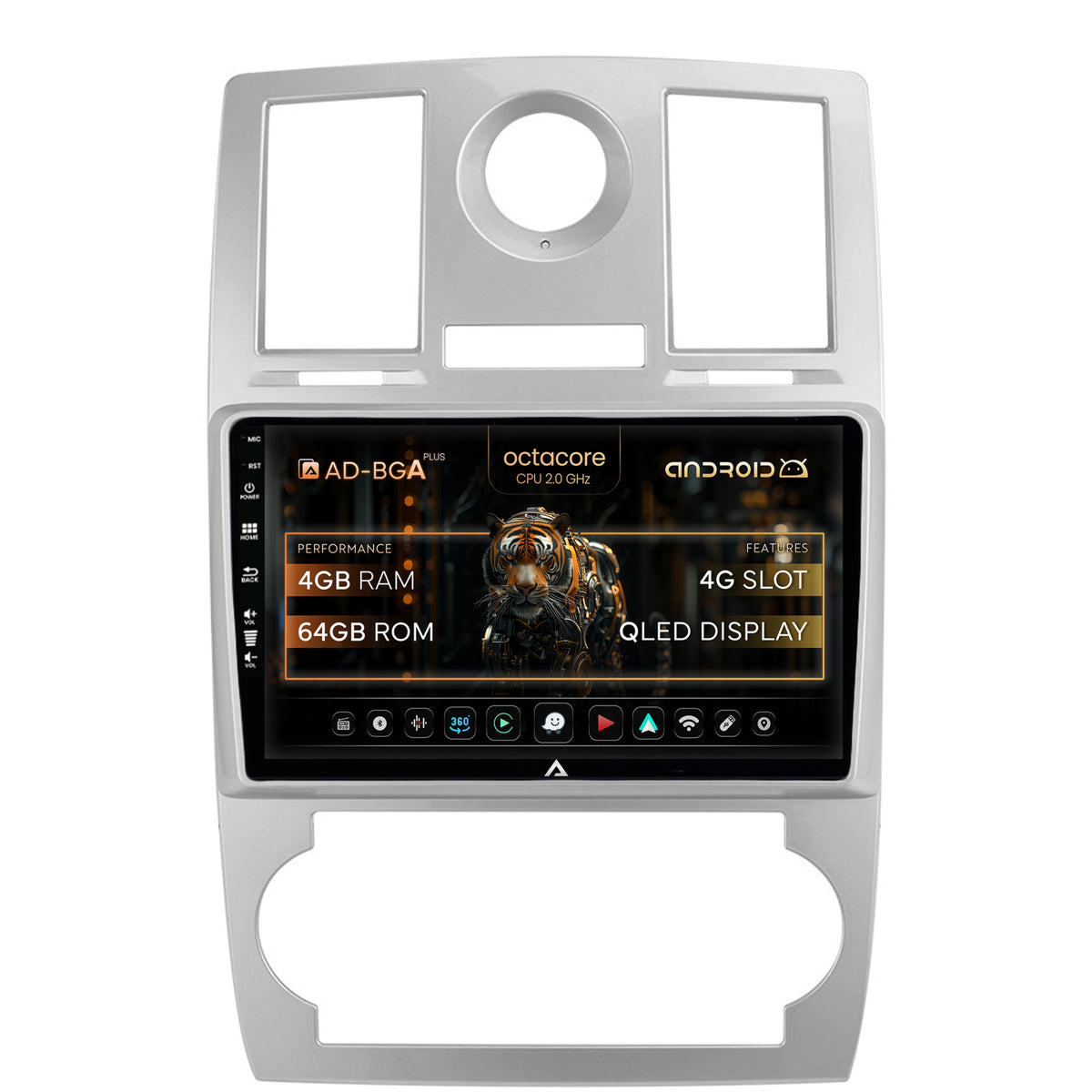 Navigatie Chrysler 300C (2004-2011), Android, A-Octacore / 4GB RAM + 64GB ROM, 9 Inch - AD-BGA9004+AD-BGRKIT421