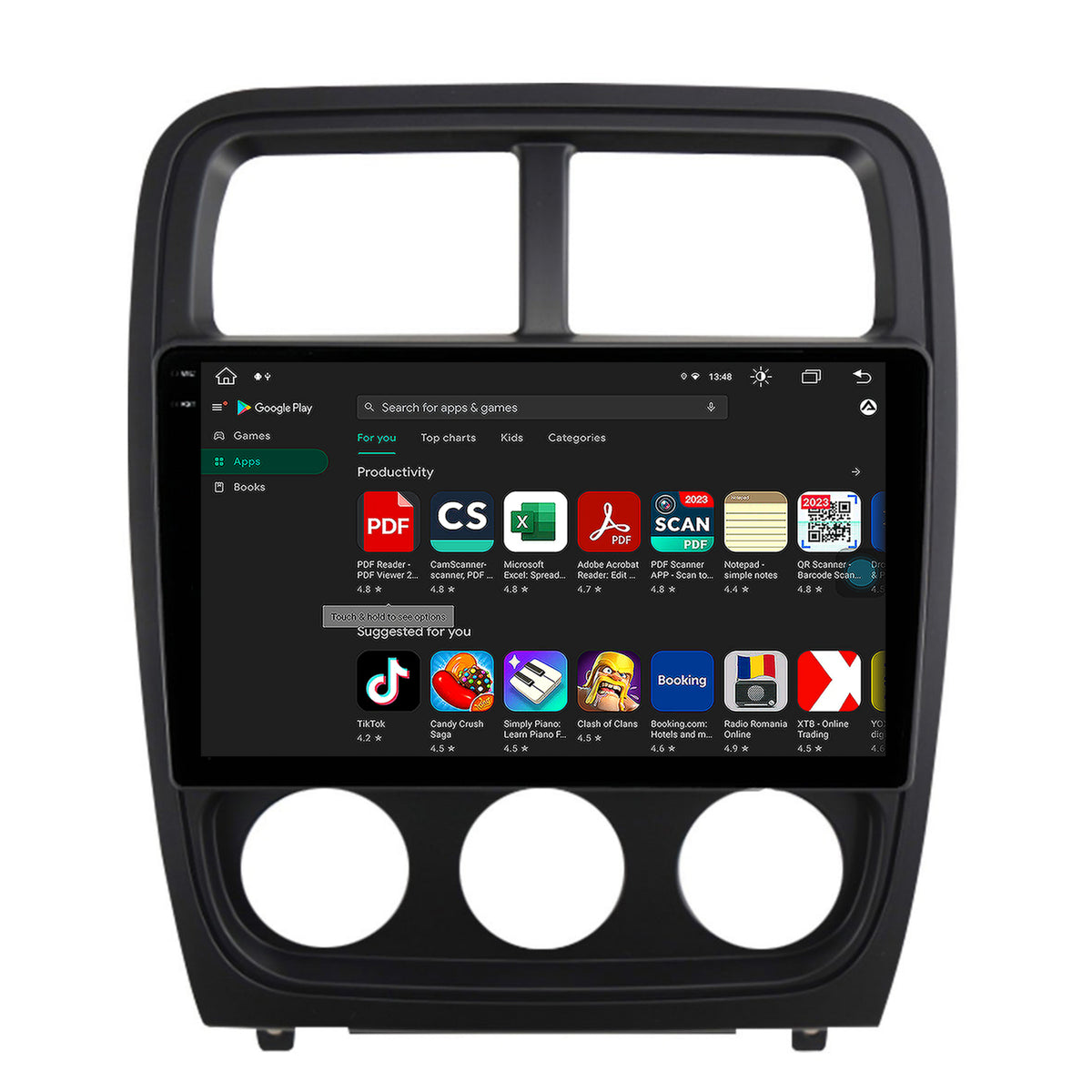 Navigatie Dodge Caliber (2010-2012), Android, X-Octacore / 8GB RAM + 256GB ROM, 9.5 Inch - AD-BGX9008+AD-BGRKIT295V2