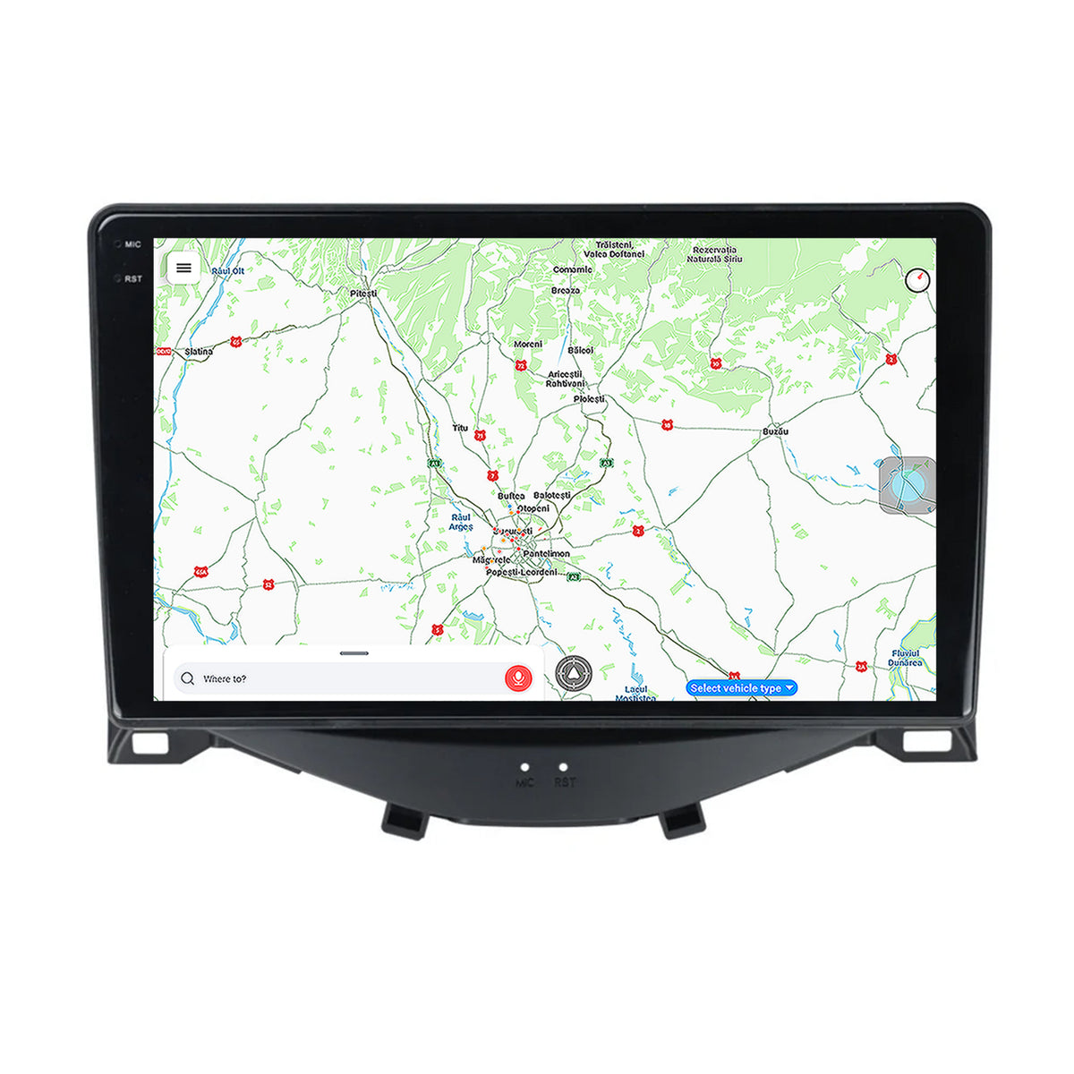 Navigatie Citroen C1 / Peugeot 108 / Toyota AYGO (2014-2022), Android, V-Octacore / 4GB RAM + 64GB ROM, 9.5 Inch - AD-BGV9004+AD-BGRKIT101