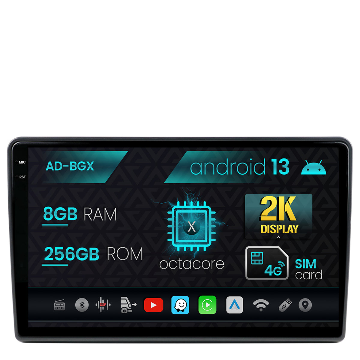 Navigatie Citroen Berlingo (2008-2019), Android, X-Octacore / 8GB RAM + 256GB ROM, 9.5 Inch - AD-BGX9008+AD-BGR001UNI