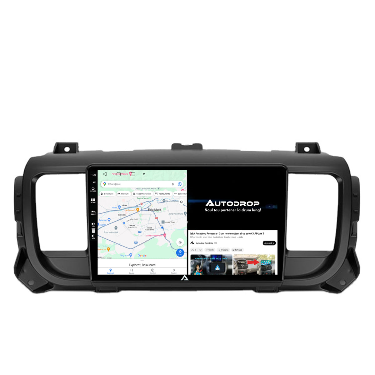 Navigatie Citroen Jumpy / Peugeot Expert (2017-2021), Android, E-Octacore / 2GB RAM + 32GB ROM, 9 Inch - AD-BGE9002+AD-BGRKIT348