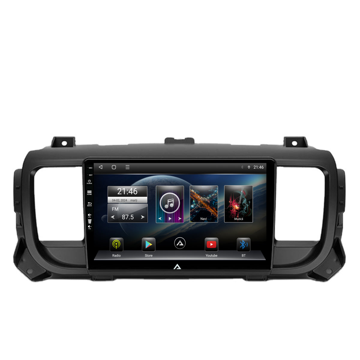 Navigatie Citroen Jumpy / Peugeot Expert (2017-2021), Android, E-Octacore / 2GB RAM + 32GB ROM, 9 Inch - AD-BGE9002+AD-BGRKIT348