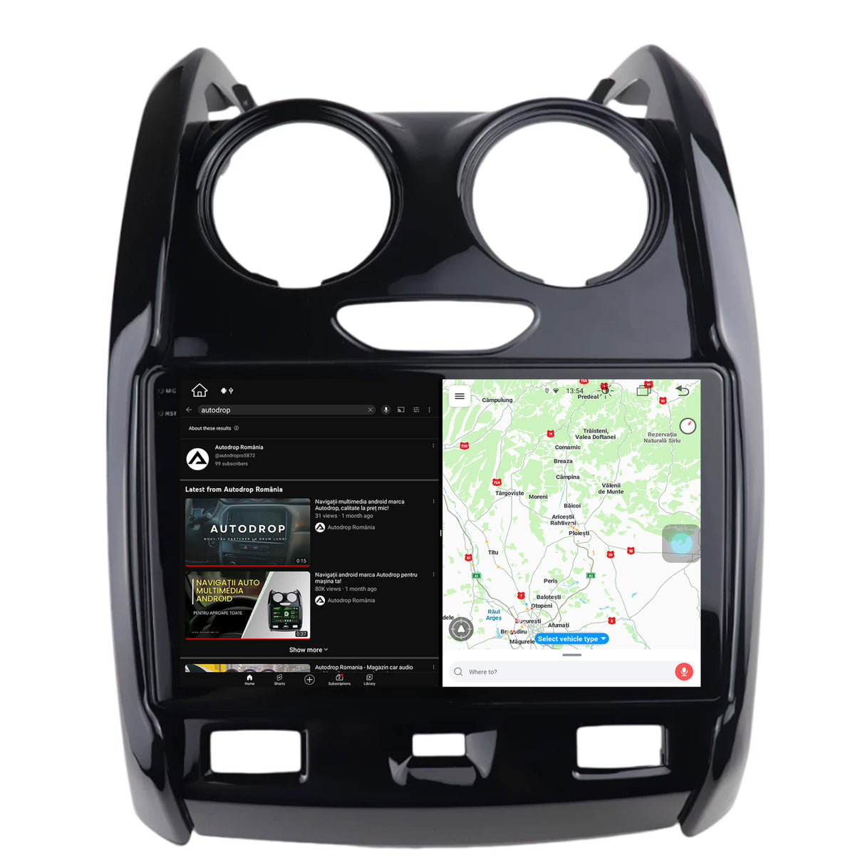 Navigatie Dacia Duster (2012-2019), Android, V-Octacore / 4GB RAM + 64GB ROM, 9.5 Inch - AD-BGV9004+AD-BGRKIT366V2
