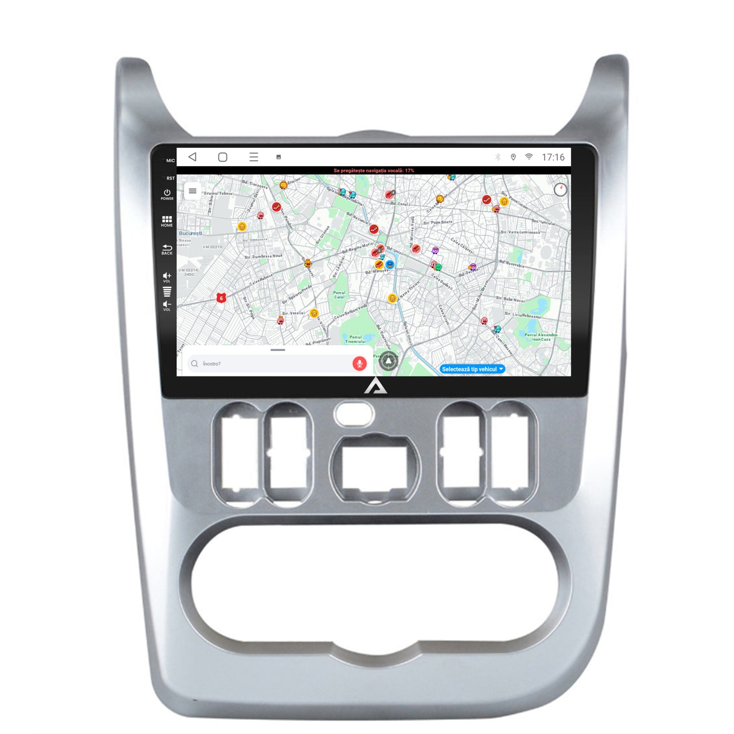 Navigatie Dacia Logan / Duster / Sandero (2009-2013), Android, E-Octacore / 2GB RAM + 32GB ROM, 9 Inch - AD-BGE9002+AD-BGRKIT367