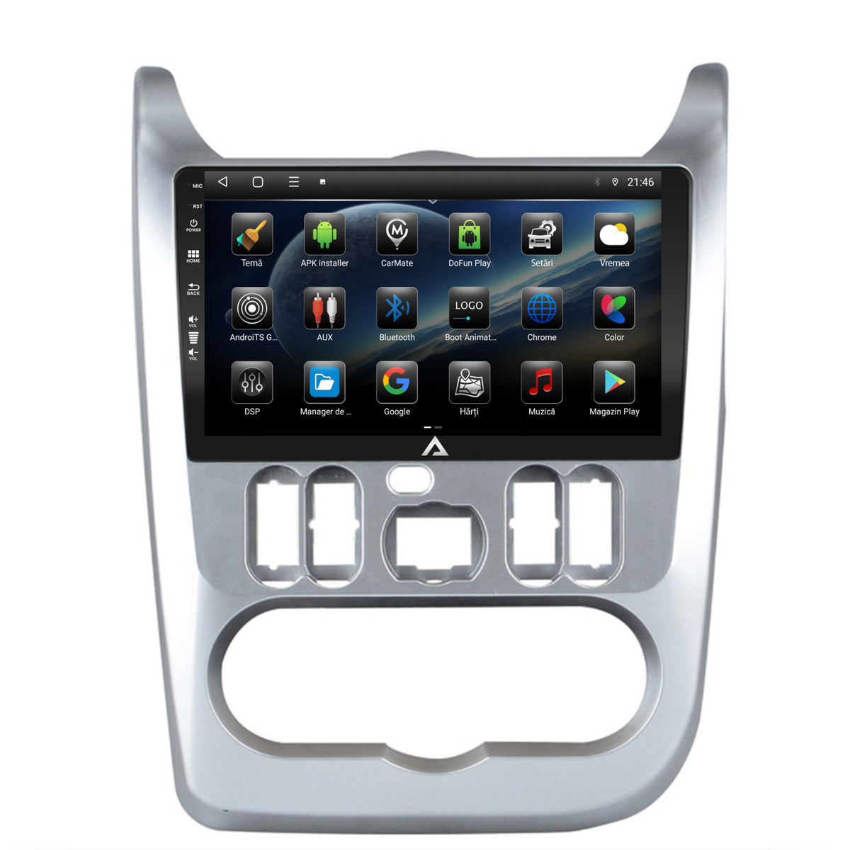 Navigatie Dacia Logan / Duster / Sandero (2009-2013), Android, E-Octacore / 2GB RAM + 32GB ROM, 9 Inch - AD-BGE9002+AD-BGRKIT367
