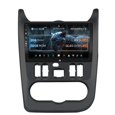 Navigatie Dacia Logan / Duster / Sandero (2009-2013), Android, E-Octacore / 2GB RAM + 32GB ROM, 9 Inch - AD-BGE9002+AD-BGRKIT367B