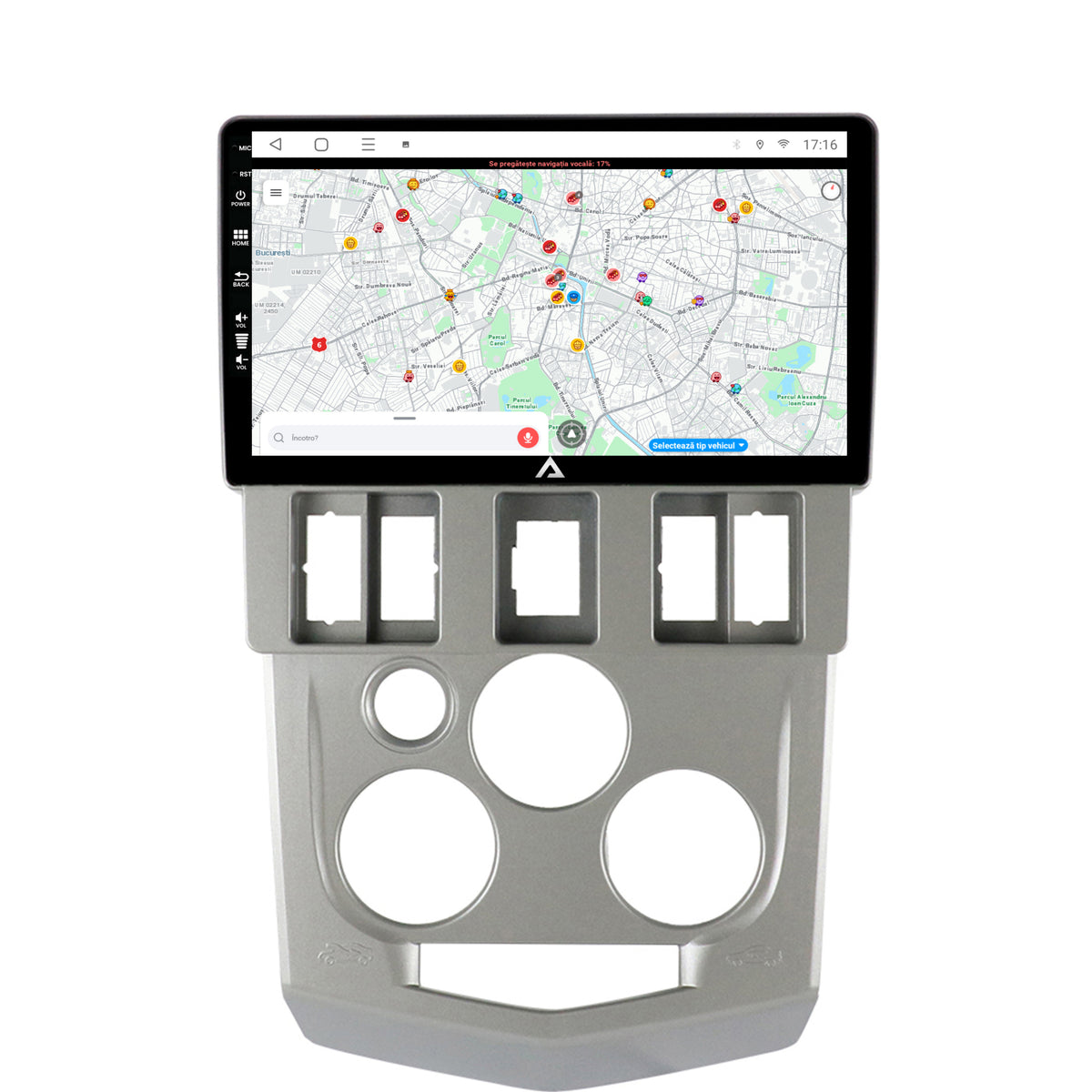 Navigatie Dacia Logan PH1 (2004-2009), Android, P-Octacore / 2GB RAM + 32GB ROM, 9 Inch - AD-BGP9002+AD-BGRKIT368