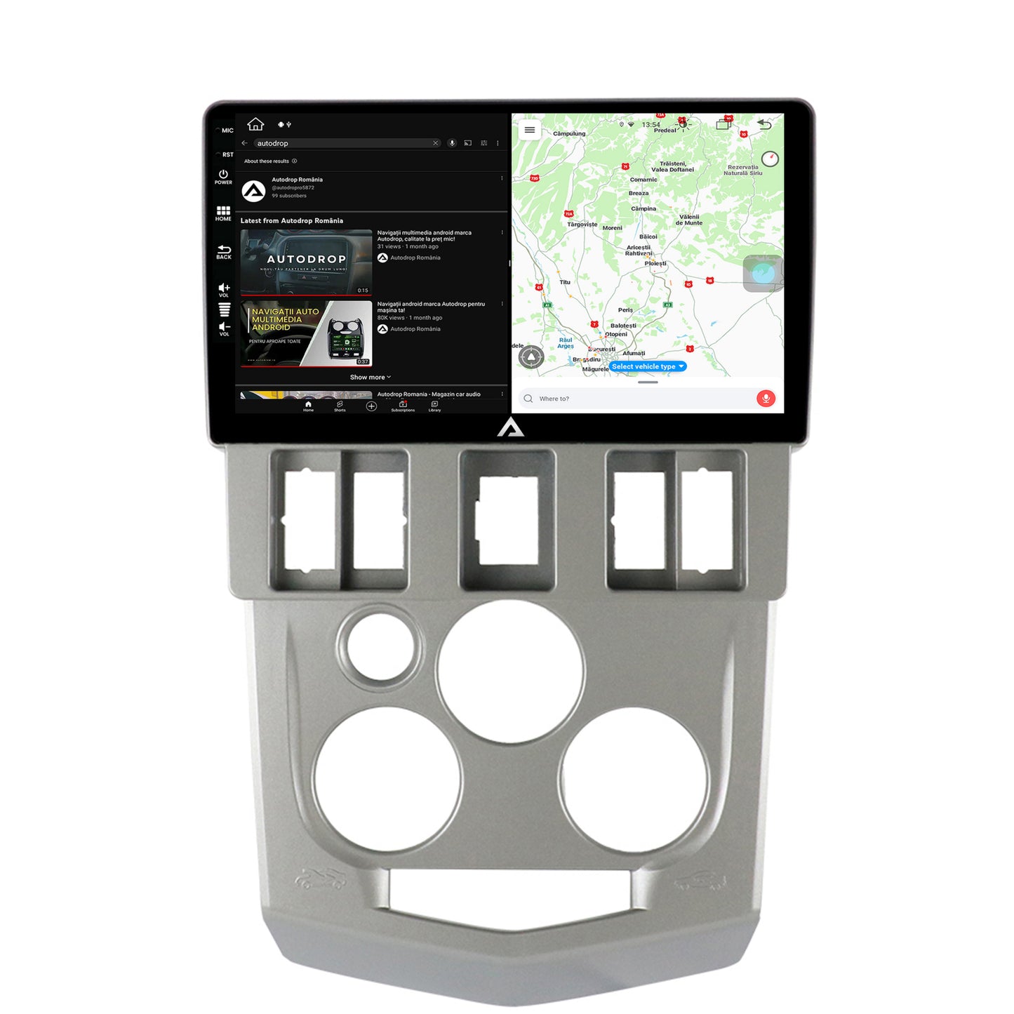 Navigatie Dacia Logan PH1 (2004-2009), Android, Z-Octacore / 8GB RAM + 256GB ROM, 9 Inch - AD-BGZ9008+AD-BGRKIT368