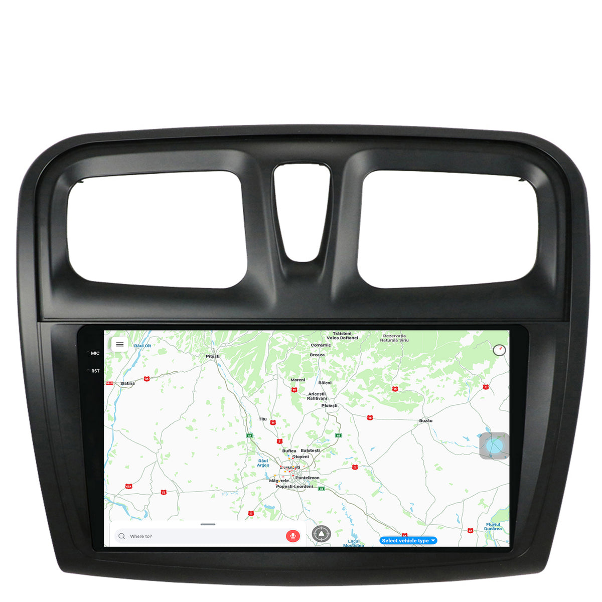 Navigatie Dacia Logan / Sandero, Android, X-Octacore / 8GB RAM + 256GB ROM, 9.5 Inch - AD-BGX9008+AD-BGRKIT375