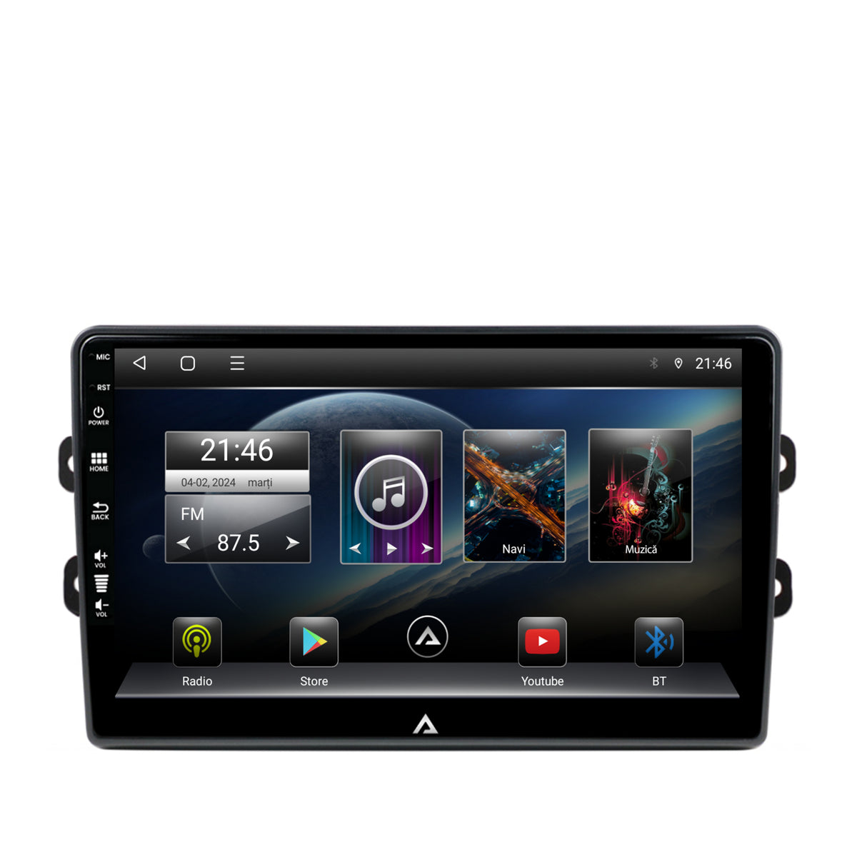 Navigatie Dacia/Renault, Android, E-Octacore / 2GB RAM + 32GB ROM, 9 Inch - AD-BGE9002+AD-BGRKIT383