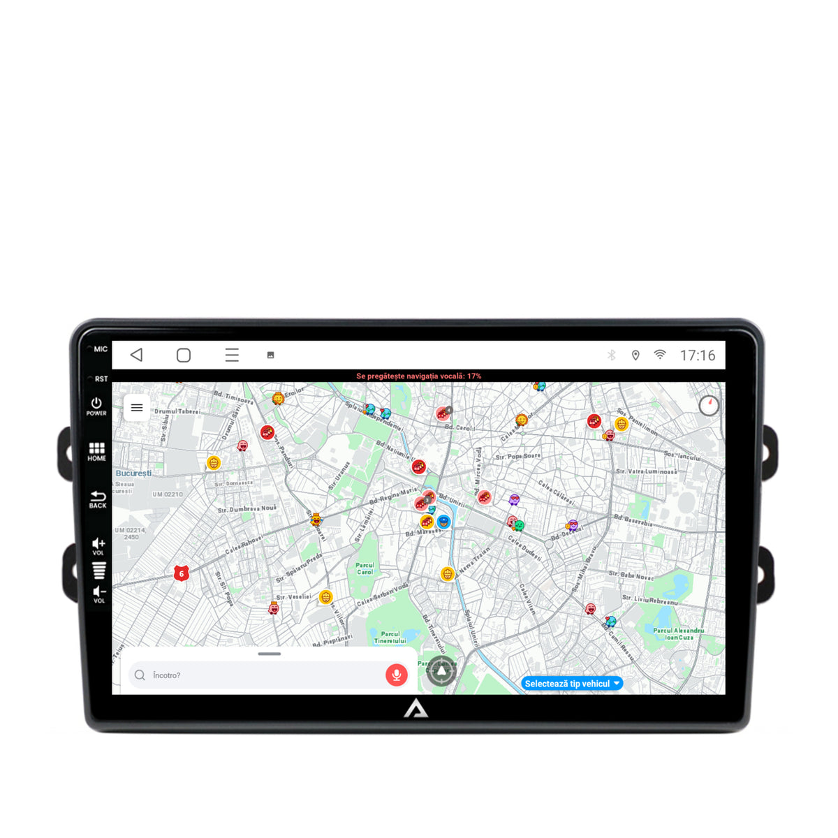 Navigatie Dacia/Renault, Android, P-Octacore / 2GB RAM + 32GB ROM, 9 Inch - AD-BGP9002+AD-BGRKIT383