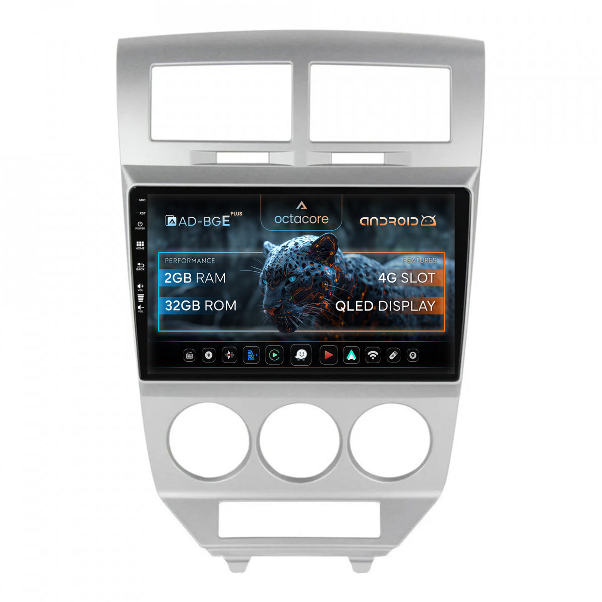 Navigatie Dodge Caliber (2006-2010), Android, E-Octacore / 2GB RAM + 32GB ROM, 9 Inch - AD-BGE10002+AD-BGRKIT293