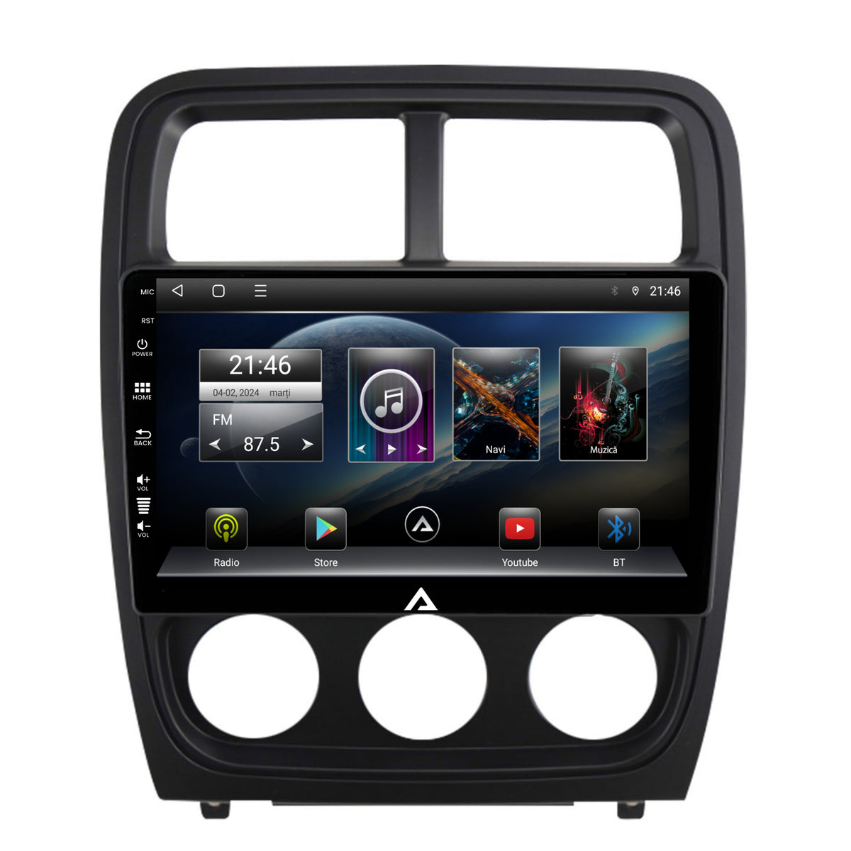 Navigatie Dodge Caliber (2010-2012), Android, E-Octacore / 2GB RAM + 32GB ROM, 9 Inch - AD-BGE9002+AD-BGRKIT295V2