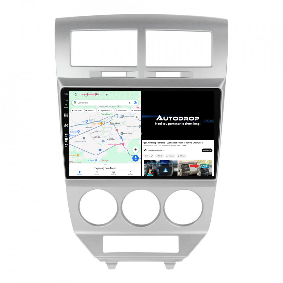 Navigatie Dodge Caliber (2006-2010), Android, E-Octacore / 2GB RAM + 32GB ROM, 9 Inch - AD-BGE10002+AD-BGRKIT293
