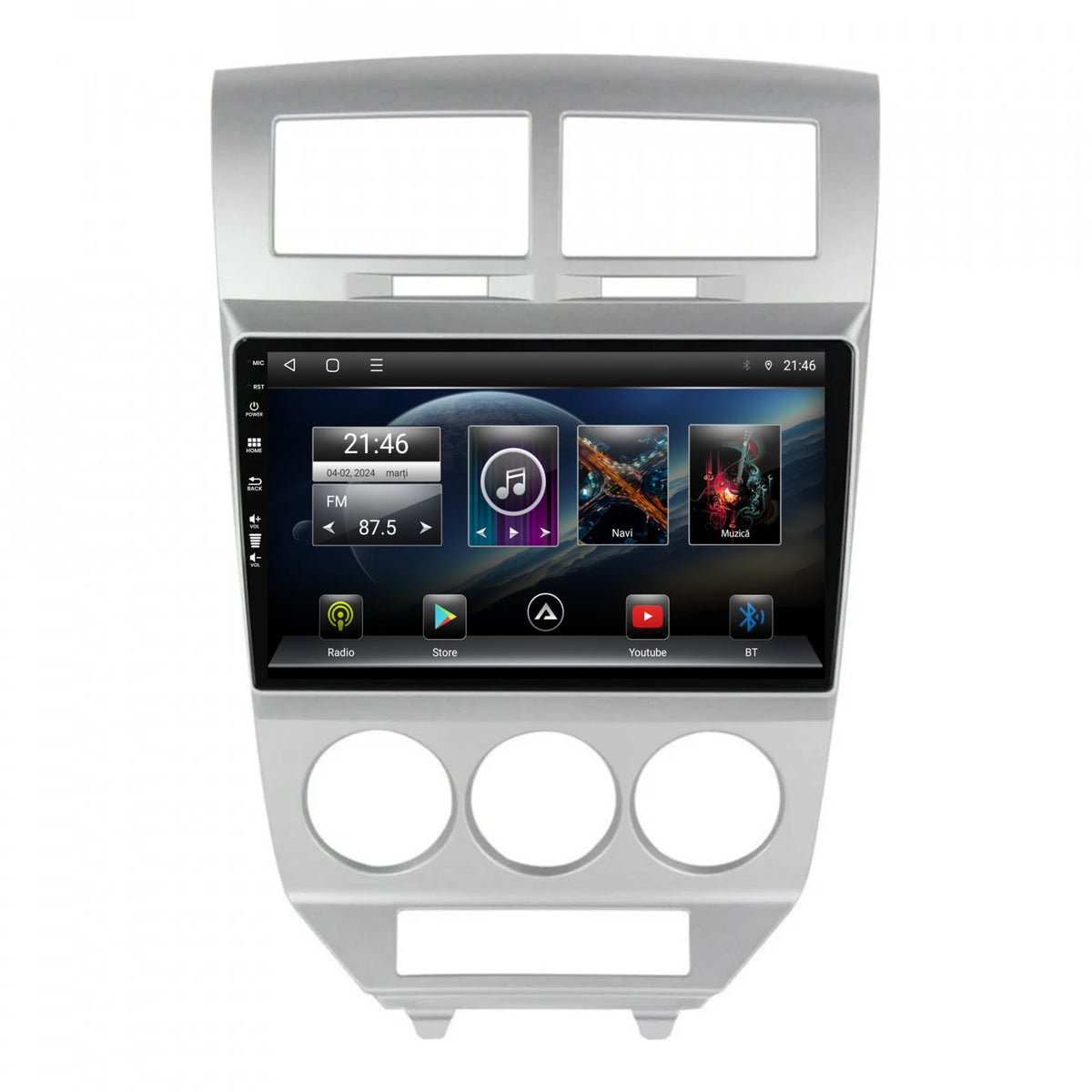Navigatie Dodge Caliber (2006-2010), Android, E-Octacore / 2GB RAM + 32GB ROM, 9 Inch - AD-BGE10002+AD-BGRKIT293