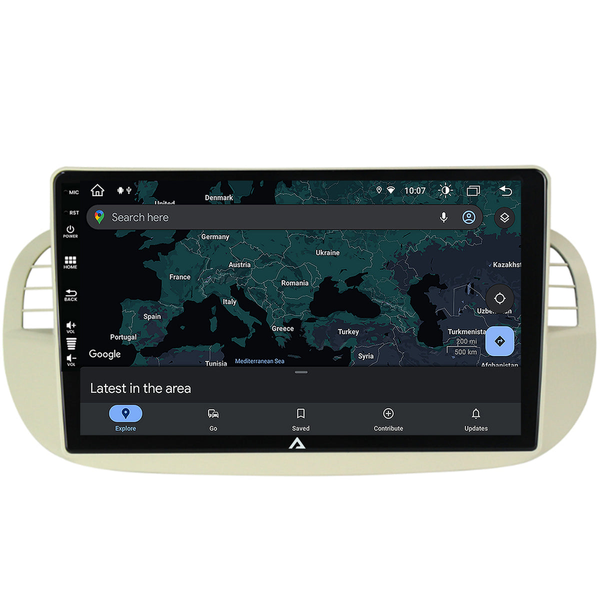 Navigatie Fiat 500 (2007-2014), Android, Z-Octacore / 8GB RAM + 256GB ROM, 9 Inch - AD-BGZ9008+AD-BGRKIT362V2