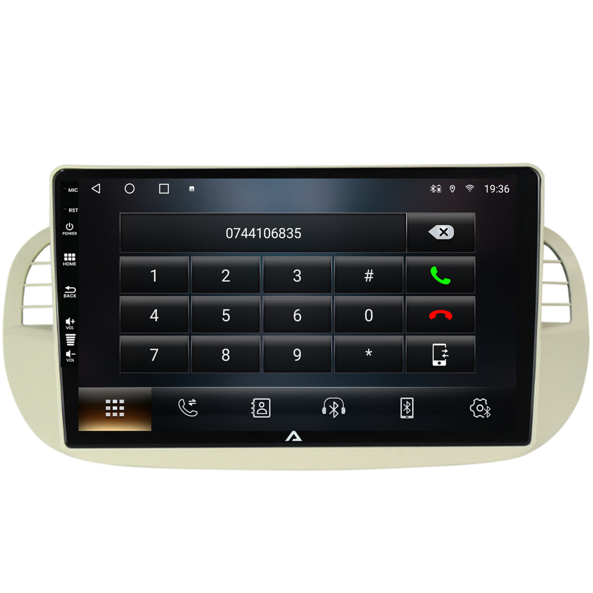 Navigatie Fiat 500 (2007-2014), Android, A-Octacore / 4GB RAM + 64GB ROM, 9 Inch - AD-BGA9004+AD-BGRKIT362V2