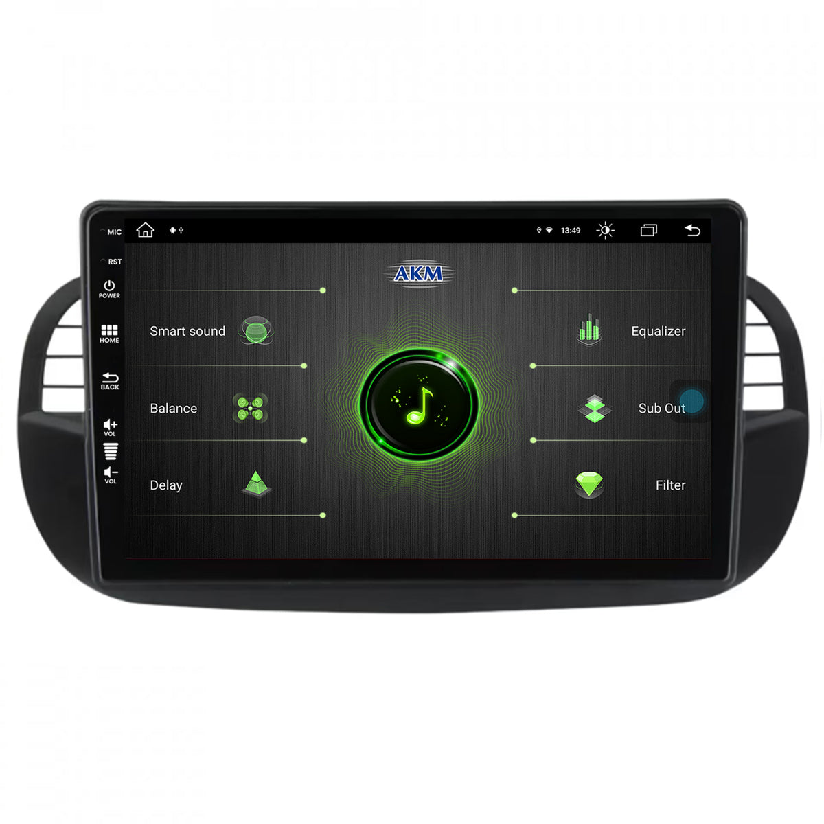 Navigatie Fiat 500 (2007-2014), Android, Z-Octacore / 8GB RAM + 256GB ROM, 9 Inch - AD-BGZ9008+AD-BGRKIT362V3