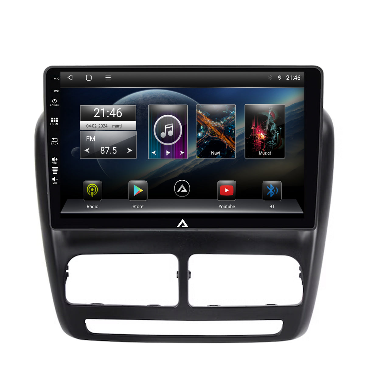 Navigatie Fiat Doblo (2010-2015), Android, E-Octacore / 2GB RAM + 32GB ROM, 10.1 Inch - AD-BGE10002+AD-BGRKIT358