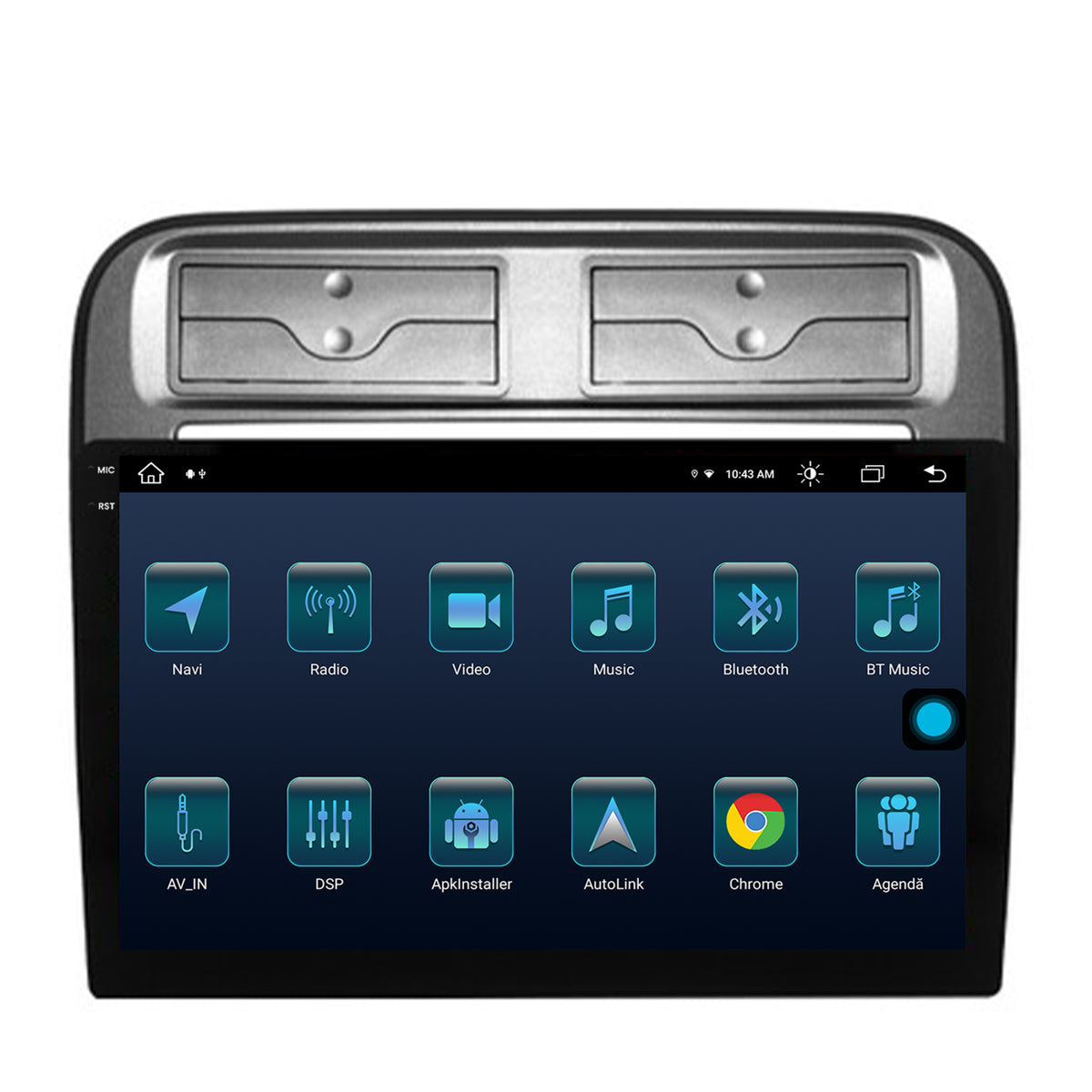 Navigatie Fiat Punto / Linea (2007-2014), Android, X-Octacore / 8GB RAM + 256GB ROM, 9.5 Inch - AD-BGX9008+AD-BGRKIT157