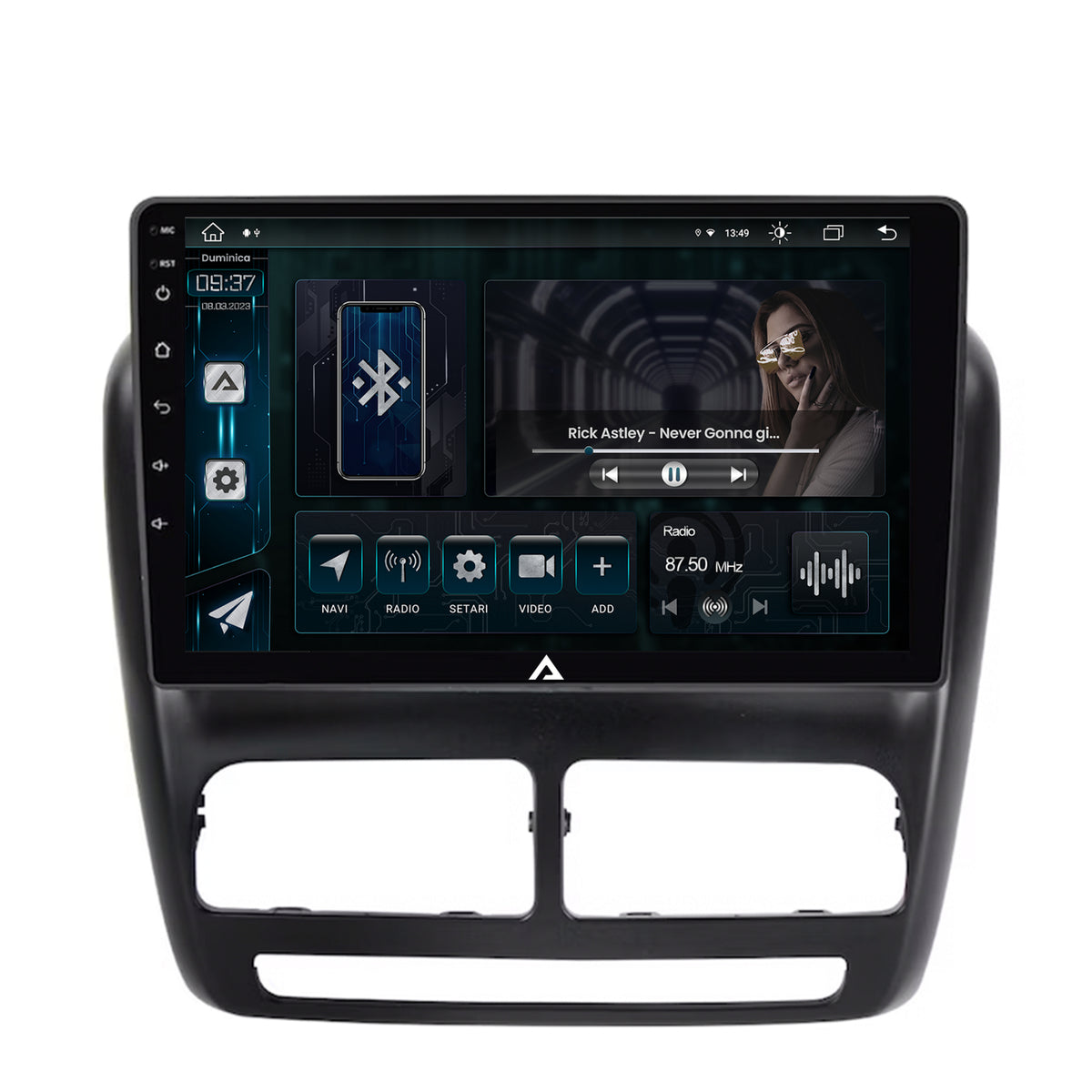 Navigatie Fiat Doblo (2010-2015), Android, Z-Octacore / 8GB RAM + 256GB ROM, 10.1 Inch - AD-BGZ10008+AD-BGRKIT358