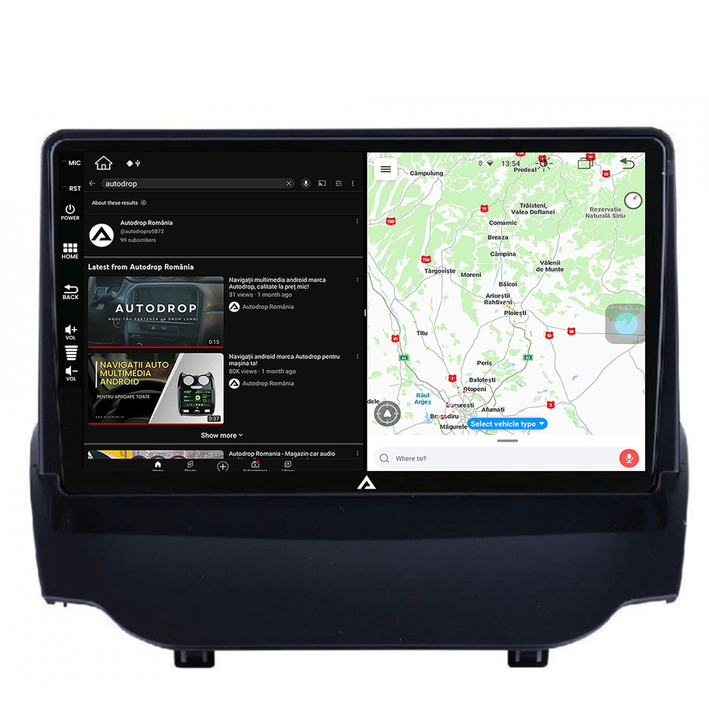 Navigatie Ford EcoSport (2013-16) Android, Z-octacore / 8GB RAM + 256GB ROM, 9 Inch - AD-BGZ9008+BGRKIT118