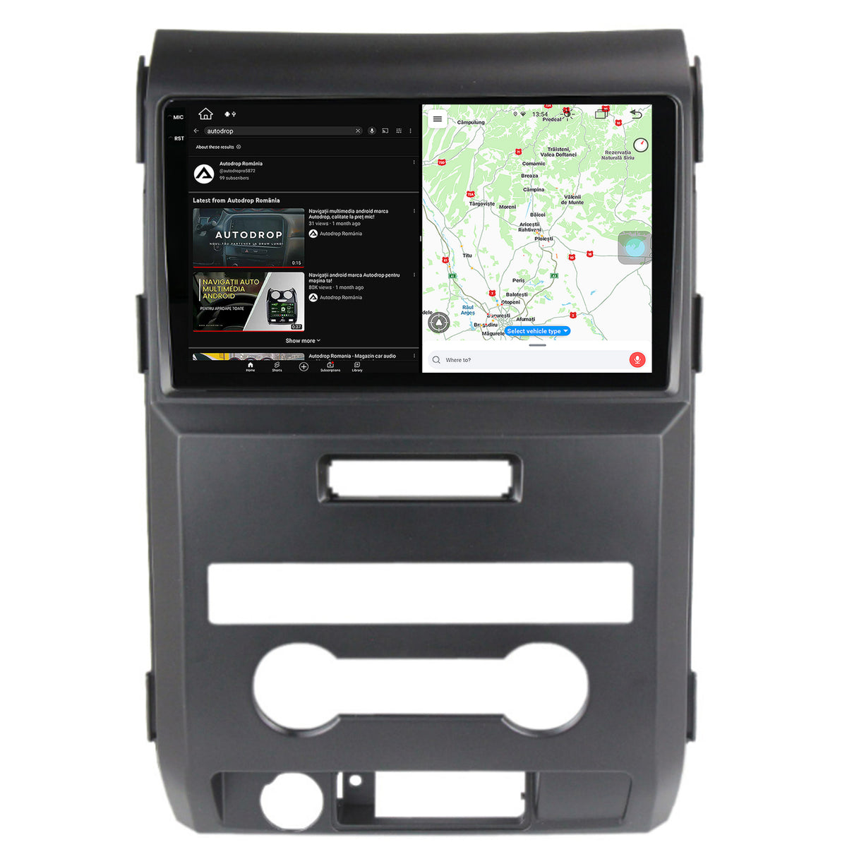 Navigatie Ford F150 (2008-2014), Android, X-Octacore / 8GB RAM + 256GB ROM, 9.5 Inch - AD-BGX9008+AD-BGRKIT138