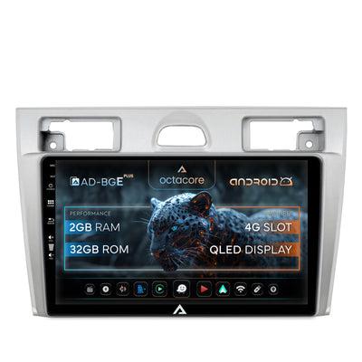 Navigatie Ford Fiesta (2002-2008), Android, E-Octacore / 2GB RAM + 32GB ROM, 9 Inch - AD-BGE9002+AD-BGRKIT143