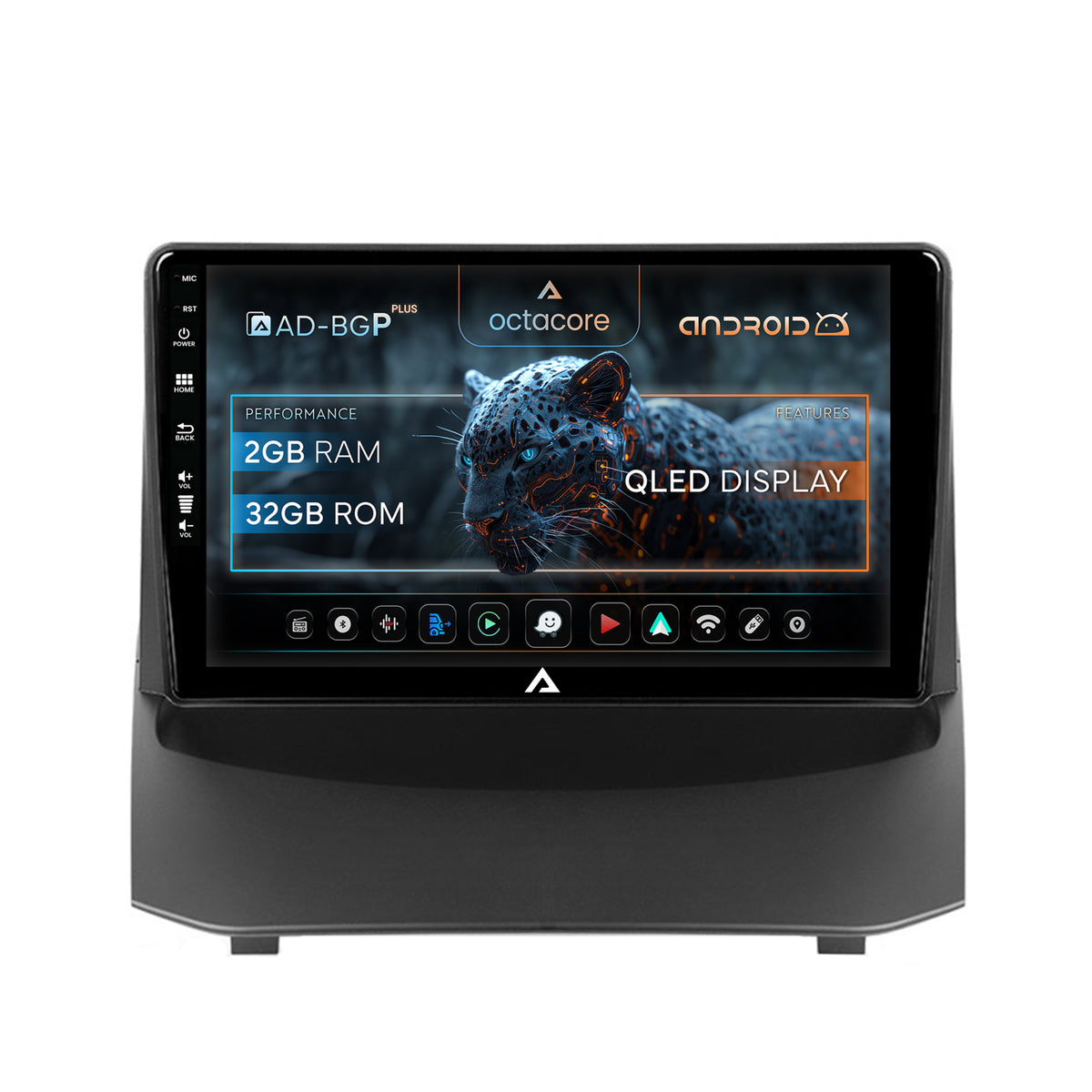 Navigatie Ford Fiesta (2013-2017), Android, P-Octacore / 2GB RAM + 32GB ROM, 9 Inch - AD-BGRKIT131-1317