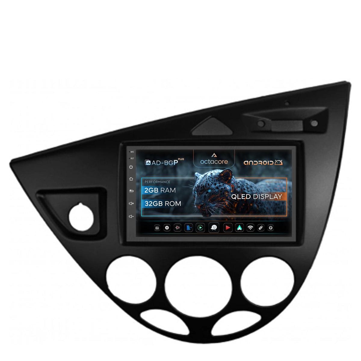 Navigatie Ford Focus 1 (1998-2004), Android, P-Octacore / 2GB RAM + 32GB ROM, 7 Inch - AD-BGP1002+AD-BGRFR036