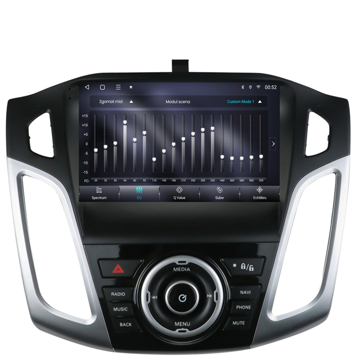 Navigatie Ford Focus 3 (2011-2019), Android, P-Octacore / 2GB RAM + 32GB ROM, 9 Inch - AD-BGP9002+AD-BGRKIT144