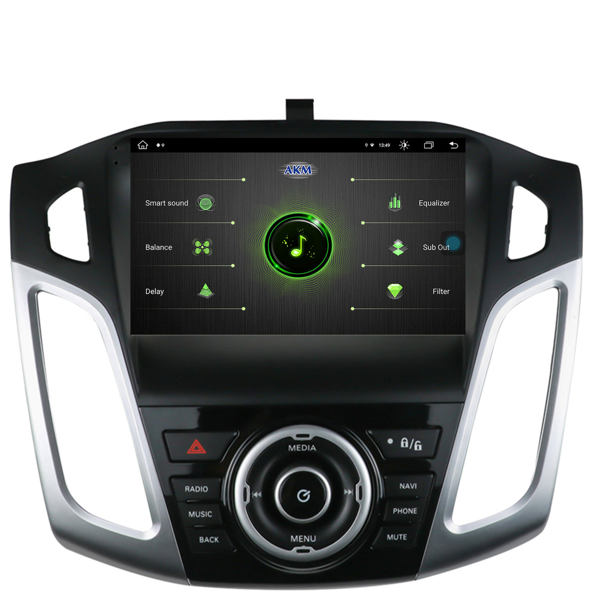 Navigatie Ford Focus 3 (2011-2019), Android, V-Octacore / 4GB RAM + 64GB ROM, 9.5 Inch - AD-BGV9004+AD-BGRKIT144