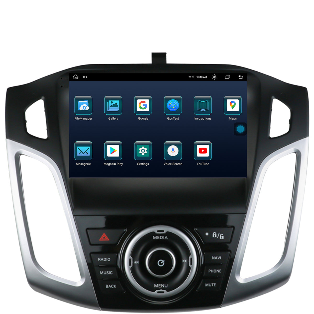 Navigatie Ford Focus 3 (2011-2019), Android, X-Octacore / 8GB RAM + 256GB ROM, 9.5 Inch - AD-BGX9008+AD-BGRKIT144