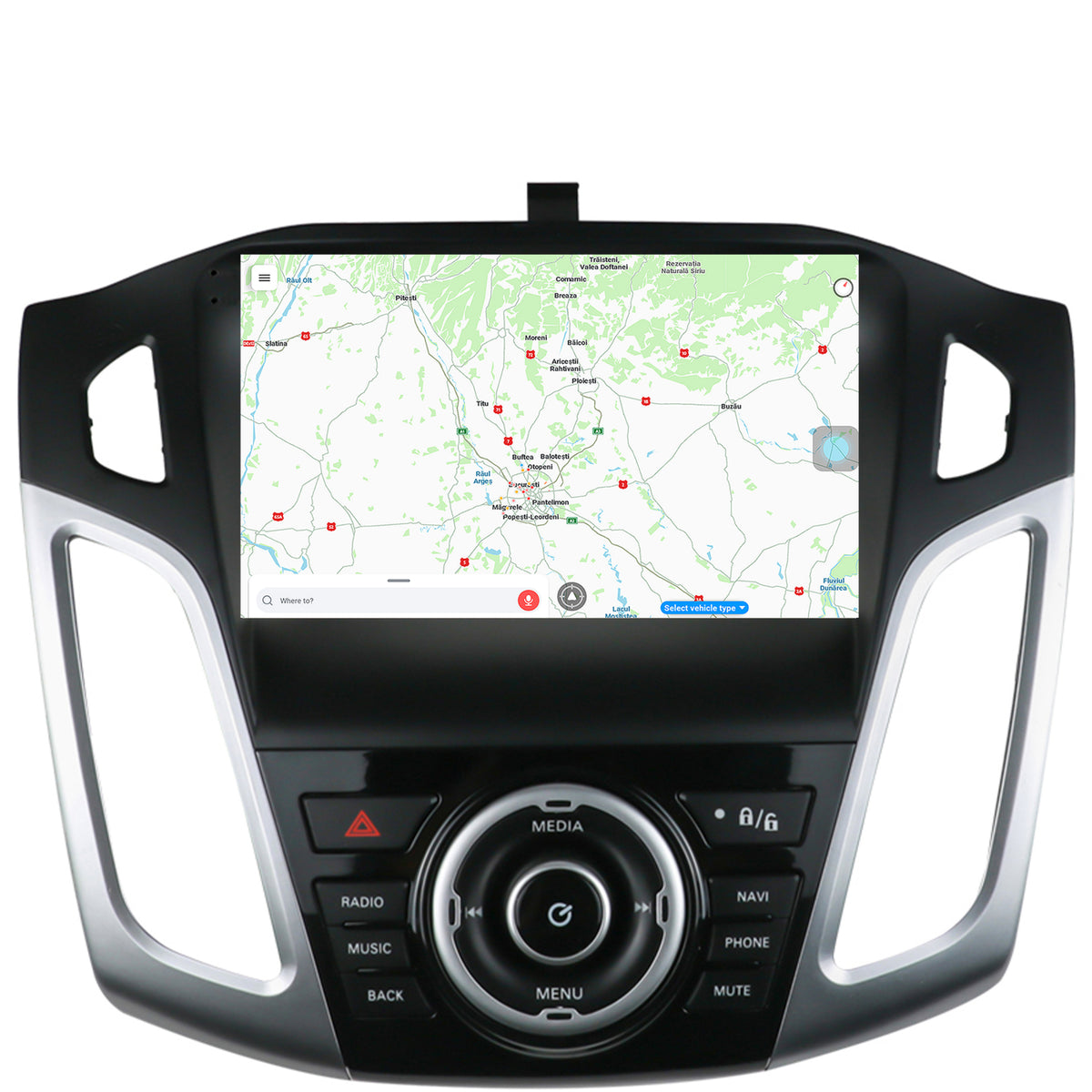 Navigatie Ford Focus 3 (2011-2019), Android, X-Octacore / 8GB RAM + 256GB ROM, 9.5 Inch - AD-BGX9008+AD-BGRKIT144
