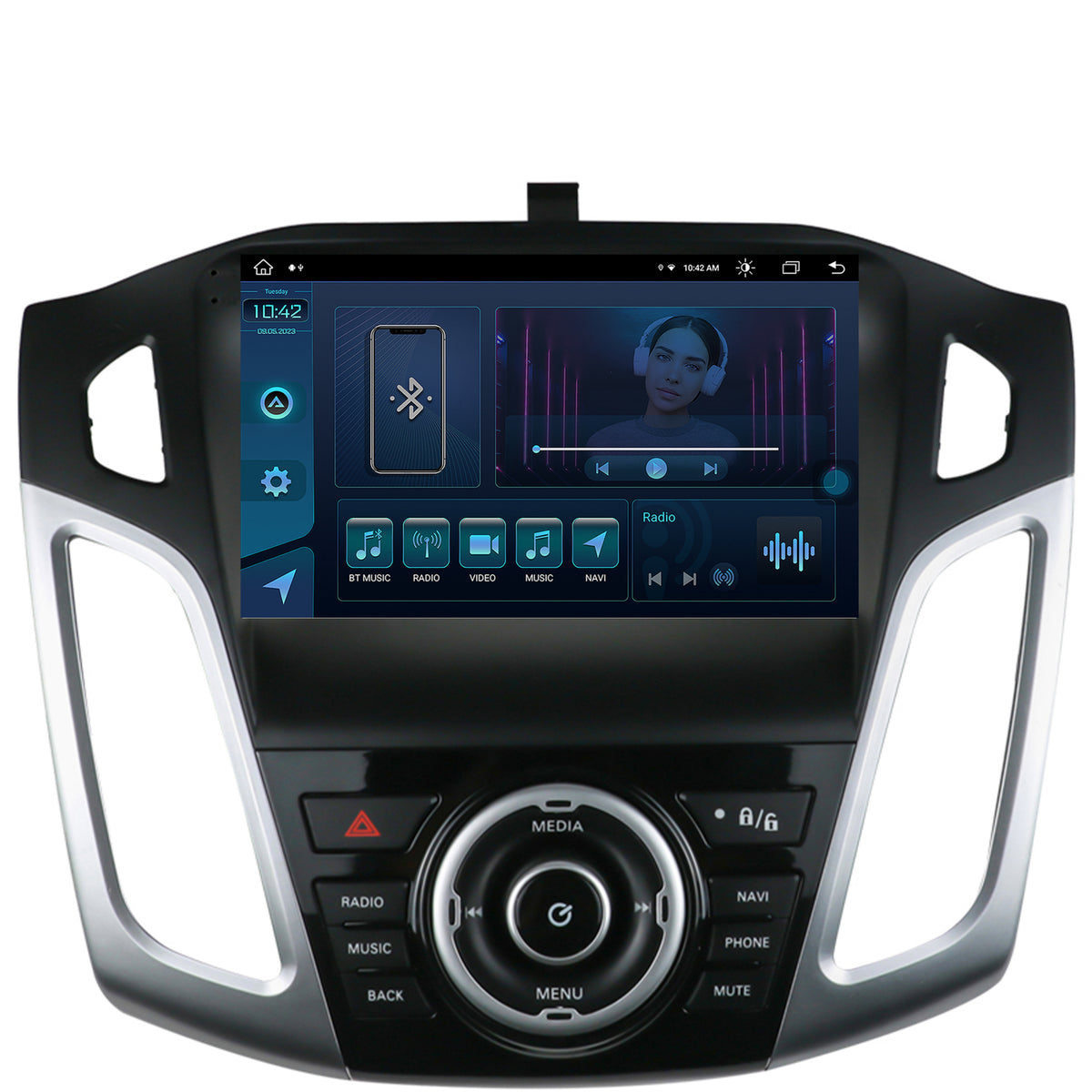 Navigatie Ford Focus 3 (2011-2019), Android, X-Octacore / 8GB RAM + 256GB ROM, 9.5 Inch - AD-BGX9008+AD-BGRKIT144