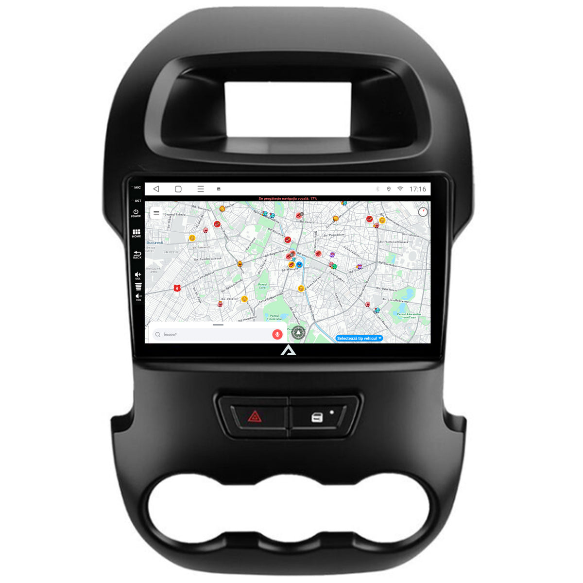 Navigatie Ford Ranger (2011-2015), Android, E-Octacore / 2GB RAM + 32GB ROM, 9 Inch - AD-BGE9002+AD-BGRKIT135B
