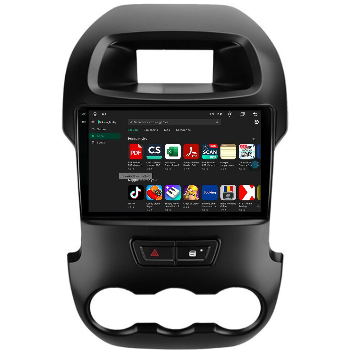 Navigatie Ford Ranger (2011-2015), Android, V-Octacore / 4GB RAM + 64GB ROM, 9.5 Inch - AD-BGV9004+AD-BGRKIT135B