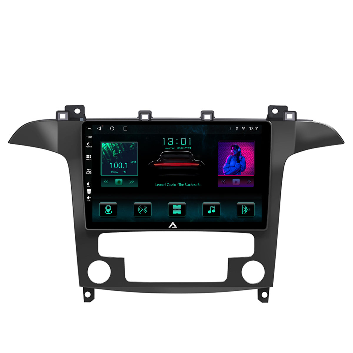 Navigatie Ford S-Max / Galaxy (2006-2015), Android, A-Octacore / 4GB RAM + 64GB ROM, 9 Inch - AD-BGA9004+AD-BGRKIT125