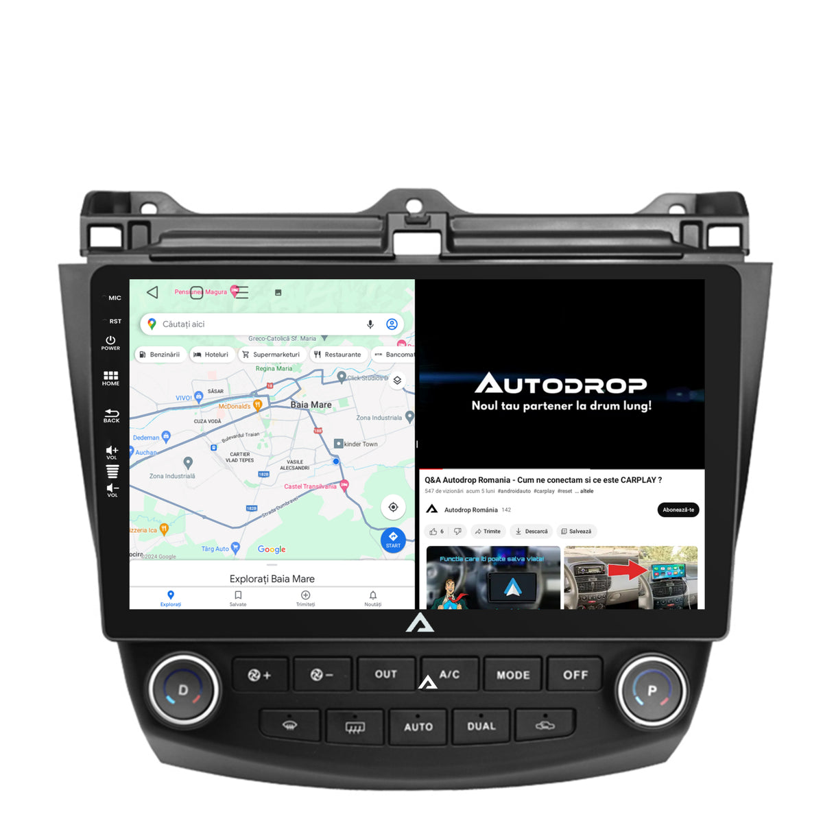 Navigatie Honda Accord 7 (2005-2008), Android, P-Octacore / 2GB RAM + 32GB ROM, 10.1 Inch - AD-BGP10002+AD-BGRKIT012