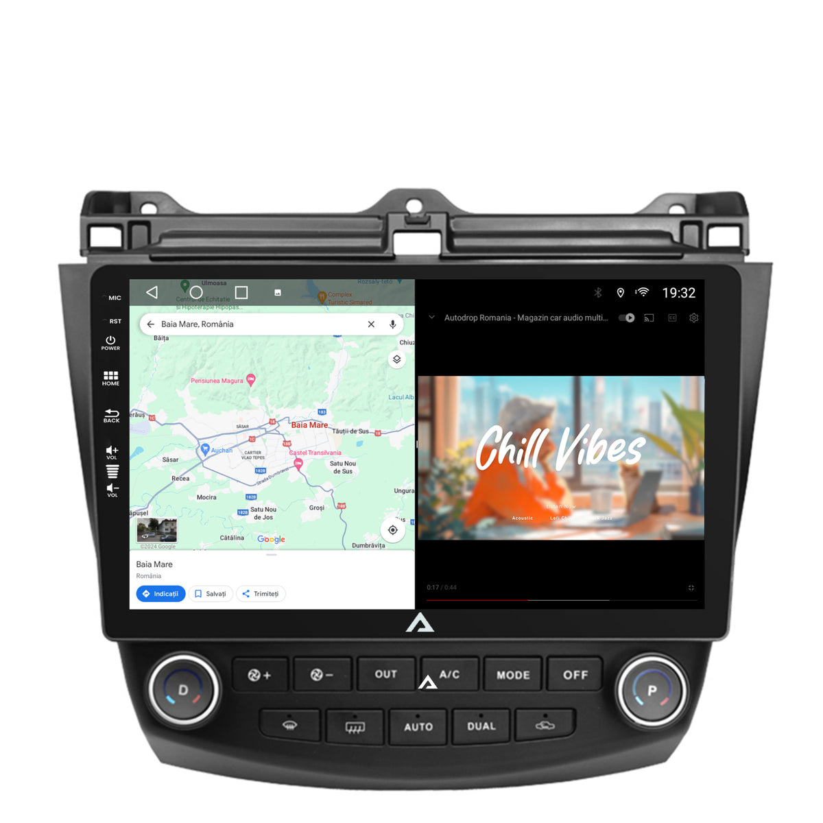 Navigatie Honda Accord 7 (2005-2008), Android, A-Octacore / 4GB RAM + 64GB ROM, 10.1 Inch - AD-BGA10004+AD-BGRKIT012