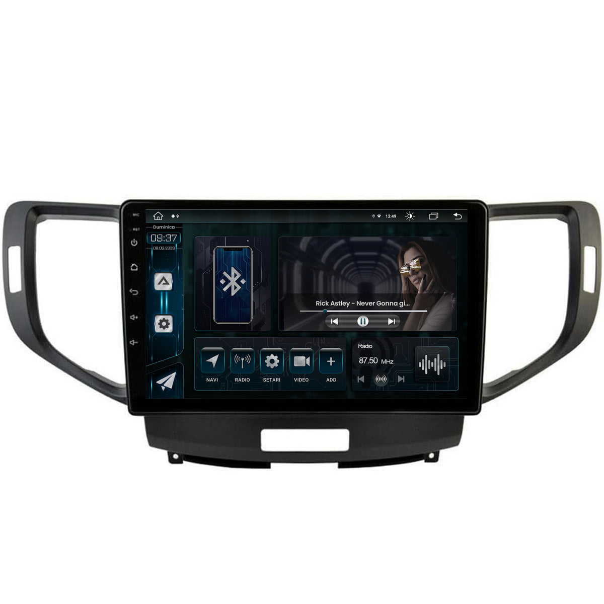 Navigatie Honda Accord VIII (2008-2012), Android, Z-Octacore / 8GB RAM + 256GB ROM, 10.1 Inch - AD-BGZ10008+AD-BGRKIT005V2